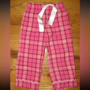 Gap Kids Pink Plaid Pajama Pants Bottom